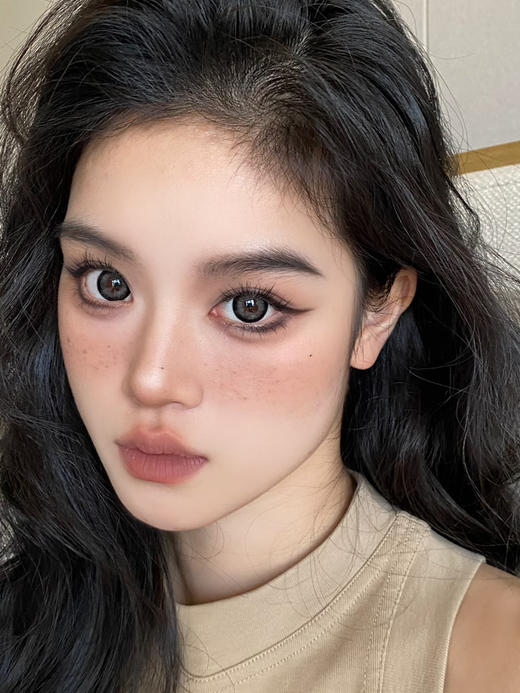 【大直径】PFGIRLCON-可可小姐灰14.5mm【年抛 0-800度 含525/575】 商品图1