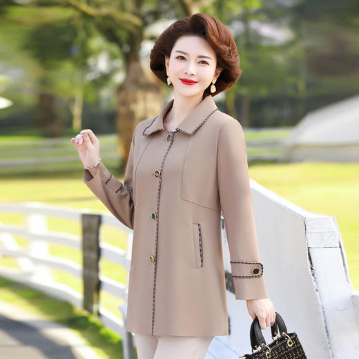 YCE 68380风衣开衫外套翻领上衣 商品图2