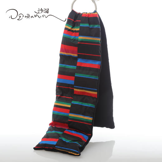 彩条鹅羽绒围巾SJF95P279K 商品图3