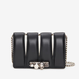 ALEXANDER MCQUEEN 亚历山大.麦昆 女士 Slash 单肩包 黑色 732794 DYTCC 1090