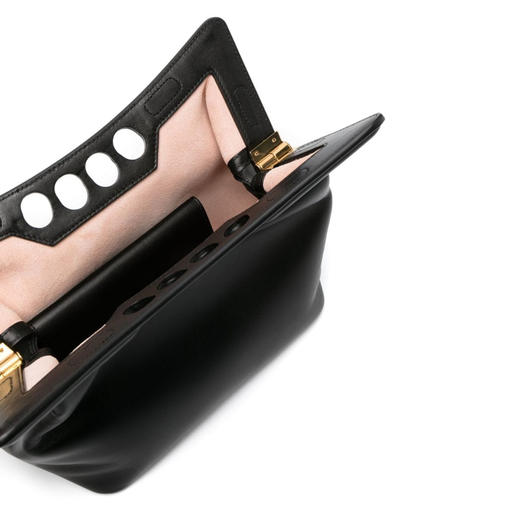 ALEXANDER MCQUEEN 亚历山大.麦昆 女士小号 The Peak 包 黑色 743091 1BLGN 1000 商品图2