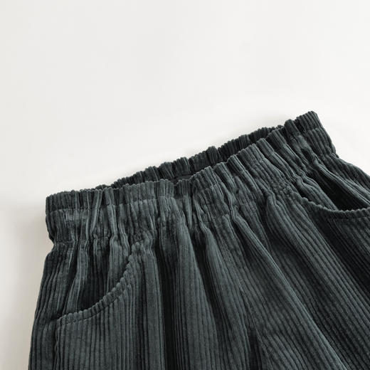 【马克珍妮 芦芙】秋装新款 女童灯芯绒花边腰休闲长裤231999 商品图3