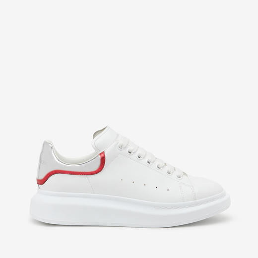 ALEXANDER MCQUEEN 亚历山大.麦昆 男士镜面红尾阔型休闲运动鞋 白色 750335 WIDJN 9174 商品图0