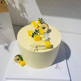 百香果调味动物奶油蛋糕—生日蛋糕