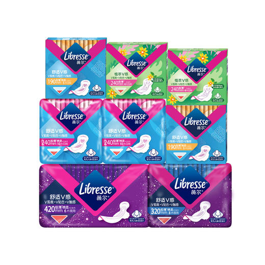 Libresse薇尔舒适V感日夜用卫生巾组合52片 商品图8