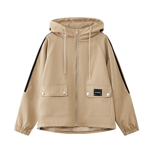 秋季新款，夹克外套女连棉拼接长袖休闲宽松上衣HR-XXQ23A70 商品图5