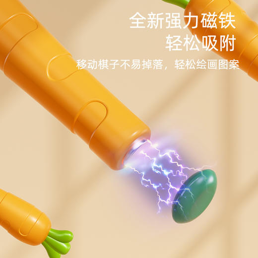 【提高专注力！兔子磁力画板】儿童磁性运笔画板，宝宝婴幼儿早教磁力磁石画画板，幼儿磁吸益智玩具-QQ 商品图2