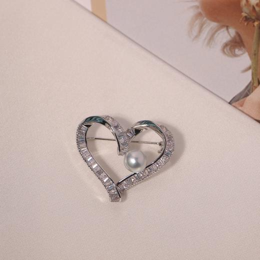 甄珠贝 澳白珠8-9mm 胸针 商品图1