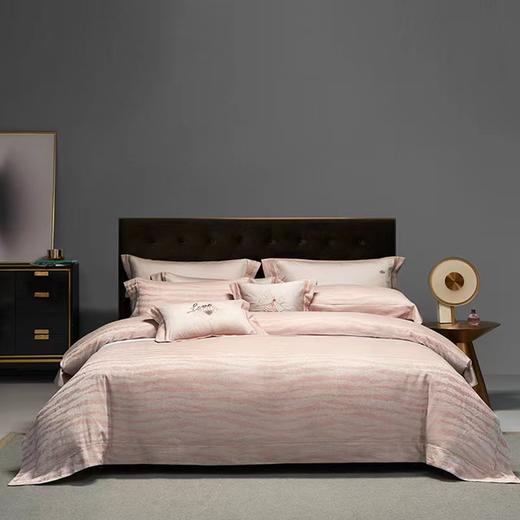 【6F】寐长绒棉提花四件套：TRUE  LOVE 商品图0