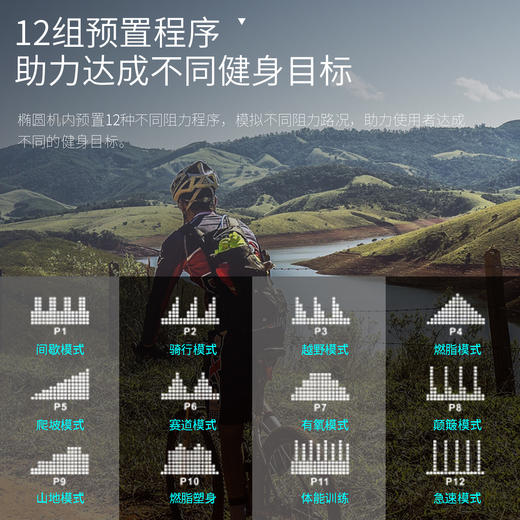 舒华（SHUA）椭圆机家用X5-E太空漫步运动健身器材 登山机前驱磁控椭圆仪 SH-B6500E-Y2 商品图3