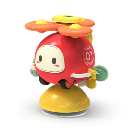 【奇趣转转乐】宝宝吃饭餐桌吸盘玩具，可拆卸飞机造型，卡通指尖陀螺转转乐玩具，让宝宝爱上吃饭！吸盘稳固不易掉落，安全材质无毒无味。 商品图3