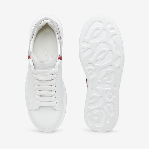 ALEXANDER MCQUEEN 亚历山大.麦昆 男士镜面红尾阔型休闲运动鞋 白色 750335 WIDJN 9174 商品图3