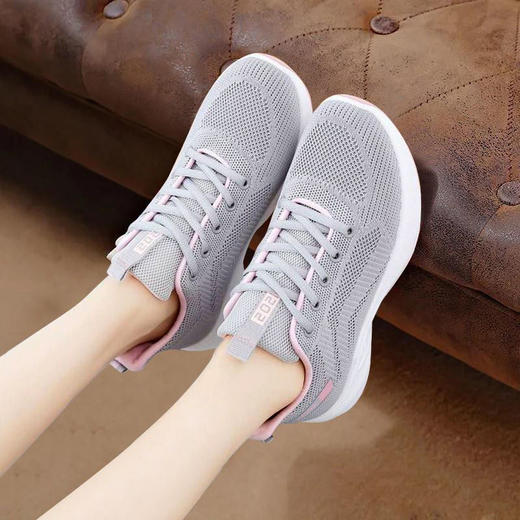DD-帕克吉尔2023春夏新款运动鞋休闲女鞋软底飞织透气跑步鞋旅游鞋 商品图8