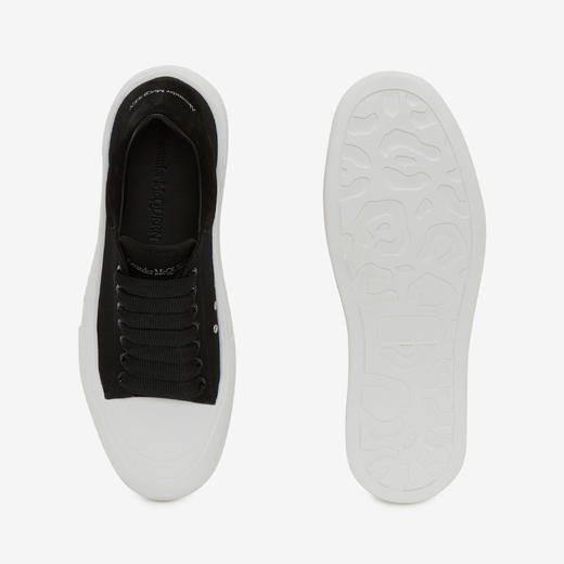 ALEXANDER MCQUEEN 亚历山大.麦昆 女士 Deck 低帮休闲鞋 黑色 697120 W4MV7 1070 商品图3