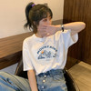 【夏日热卖，白色短袖T恤女神装】清新简约，时尚印花，展现个性魅力。柔软舒适的纯棉面料，让你在炎炎夏日中轻松穿着，散发迷人气息。韩版宽松设计，显瘦显高，让你轻松拥有完美身材！ 商品缩略图1