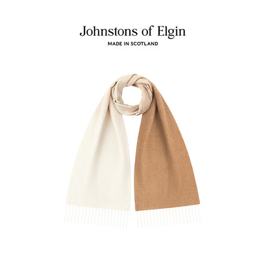 180×29cm Vicuna 骆马毛&羊绒混纺渐变色围巾 商品图3