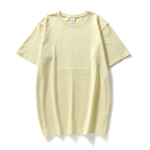 平价优选：夏精梳，原棉质感圆领短袖男女款体恤  标准款 商品图3