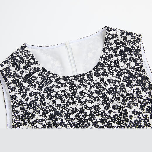 司歌修身显瘦圆领无袖背心连衣裙A881074 商品图1