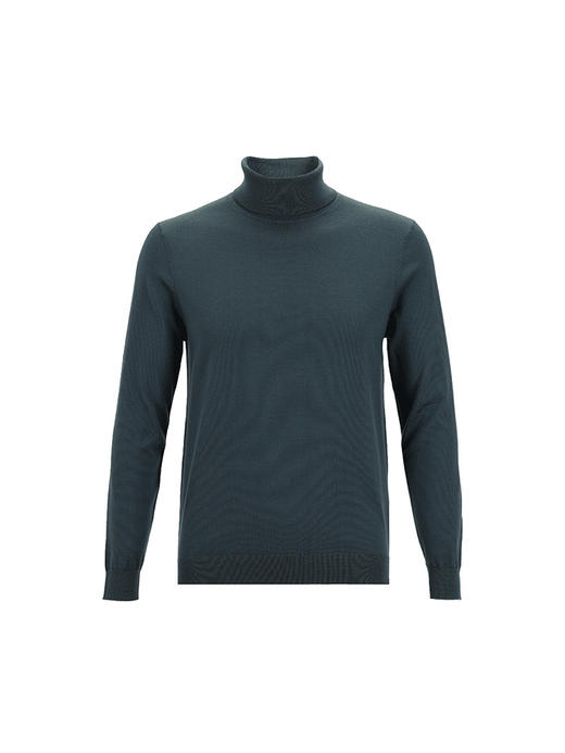 callisto深灰色全绵羊毛修身高领针织衫  FSKNW009C 商品图2