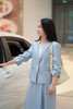 Laurel劳芮23秋浅蓝色一粒扣西装LWL345T11200 商品缩略图2