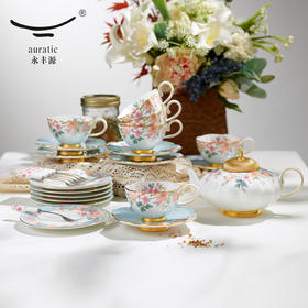 永丰源中秋礼-天青时代26头茶咖具（6人位-圆丰版）