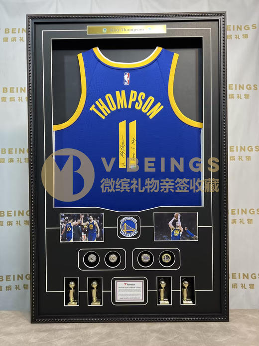 收藏系列 汤普森 勇士队11号蓝色加签款 亲笔签名球衣 B522733 商品图1