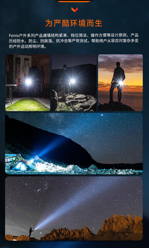 FENIX菲尼克斯LD12R双光源便携手电筒强光户外14500电池充电手电 商品图12