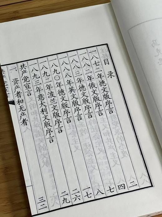 郭沫若题签+限量编号藏书票珍藏版:《共  产  党 宣言》（一函一册），卡尔.马克思著，弗.恩格斯序，大16开，线装，96个筒子页，白宣精印，上海书画出版社2021年一版一印。定价198
  商品图8