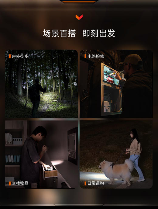 FENIX菲尼克斯LD12R双光源便携手电筒强光户外14500电池充电手电 商品图5