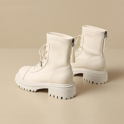 【率性风超酷马丁靴】ZHR马丁靴 挺括鞋头  4.5cm橡胶大底 后帮拉链穿脱便携 商品图3