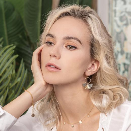 ZOAJE TIMELESS系列半月形拉长石耳环/项链VIETNAM 商品图8