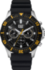 卡特黑黄表盘三眼硅胶表带手表Cat® Black And Yellow Dial Three
Eyes Silicone Strap Watch 商品缩略图0