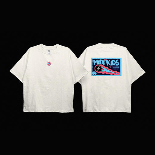 【火蝶】孩子们的迷笛2023亲子T恤黑白纯棉短袖宽松 商品图2