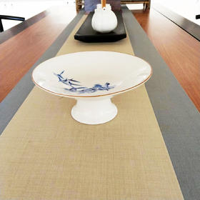 陶瓷手绘青花高脚茶点糕点盘/果盘