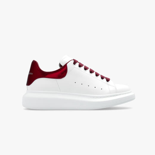 ALEXANDER MCQUEEN 亚历山大.麦昆 女士红尾阔型休闲运动鞋 白色 718232 WIE82 8847 商品图0