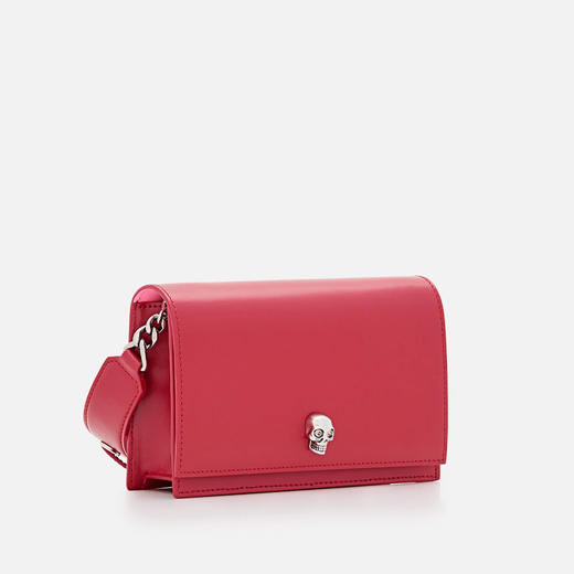 ALEXANDER MCQUEEN 亚历山大.麦昆 女士小号 Skull 单肩包 红色 757626 1BLCM 6444 商品图1