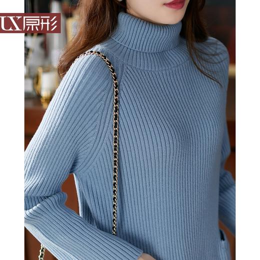 【现货7天】羊绒衫高领毛衣女宽松外穿2023秋冬新款韩版套头慵懒羊毛外套 商品图4