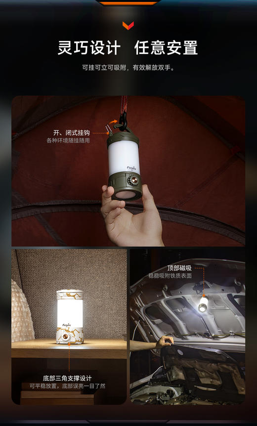 【中欧专享】FENIX菲尼克斯CL26R Pro多功能户外露营灯21700野营灯营地帐篷灯 商品图8