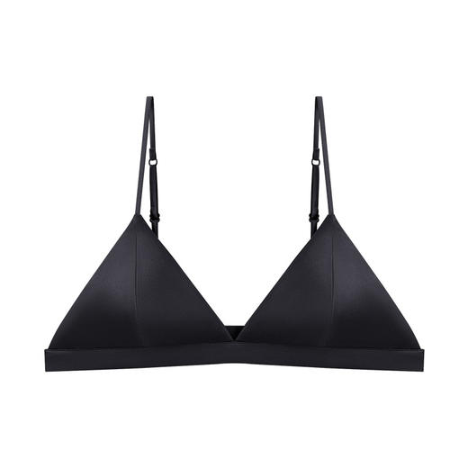 TG-TG02S201 法式真丝内衣 细肩带光面桑蚕丝无钢圈内衣三角杯透气 商品图7