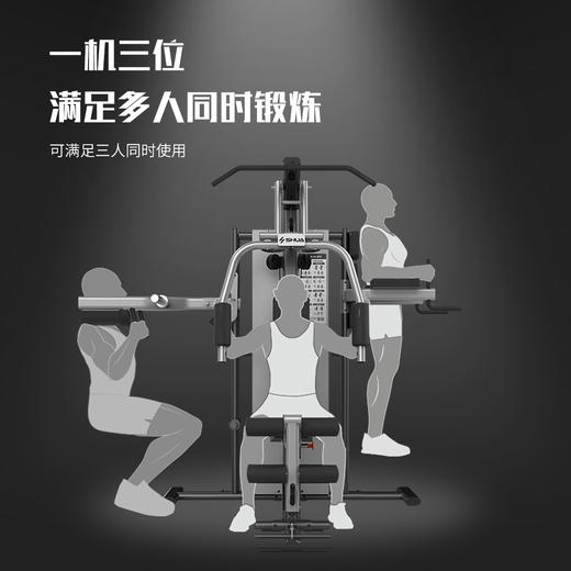舒华高端室内健身房专用三人站综合型力量器械运动训练器SH-G5203 商品图2