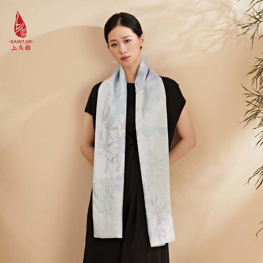 SAINTJOY/宋锦双面长巾 窗里窗外 SCS21004 商品图3