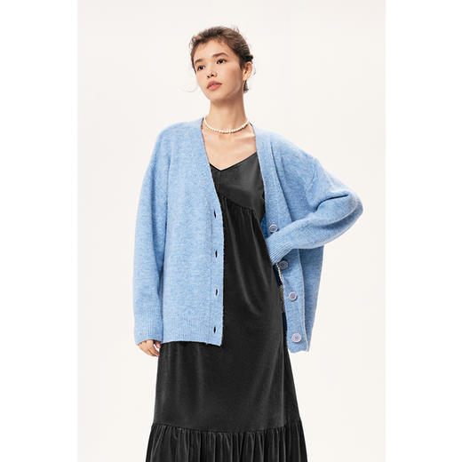 【严选】诗凡黎秋v领设计连衣裙SE9190721 商品图4