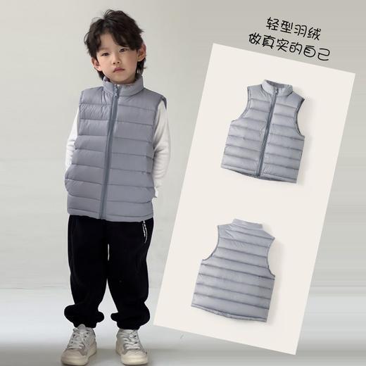 儿童轻薄款羽绒马甲 商品图5