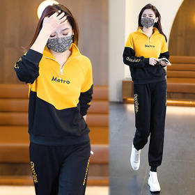 时尚休闲运动套装，秋季新款百搭显瘦小个子卫衣束脚裤两件套AHM-xde1360