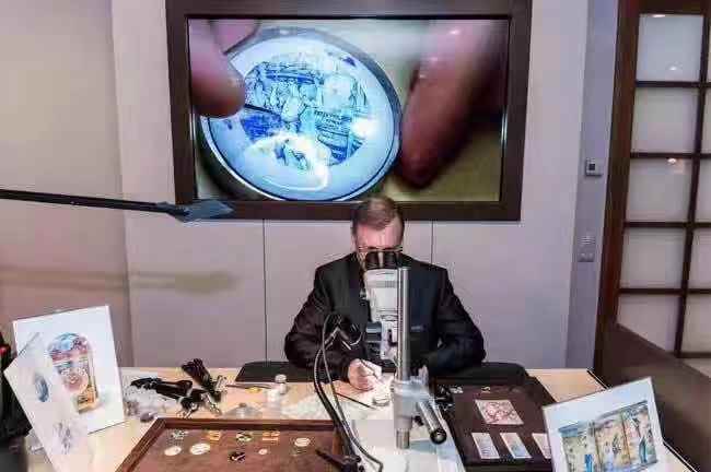 FL厂百达翡丽5089G真微绘珐琅工艺腕表细节图鉴赏-《太加斯河上垂钓》