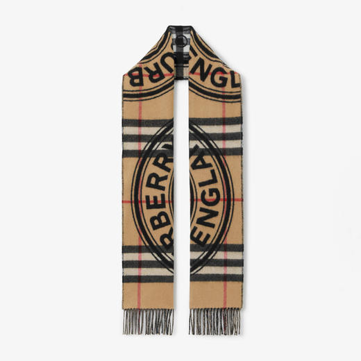 BURBERRY 巴宝莉 女士蒙太奇印花羊绒围巾 格子 8059391 A7026 商品图0