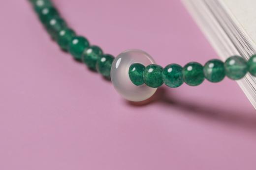 JSNM0126°老料金丝楠木|绿莓晶水晶手串 商品图3