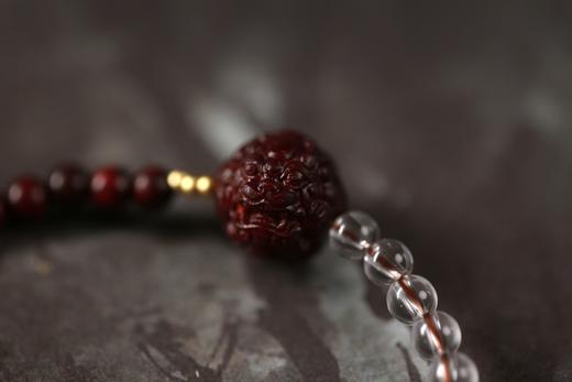 XYZT0486°丰财聚宝紫檀手链手串 商品图2