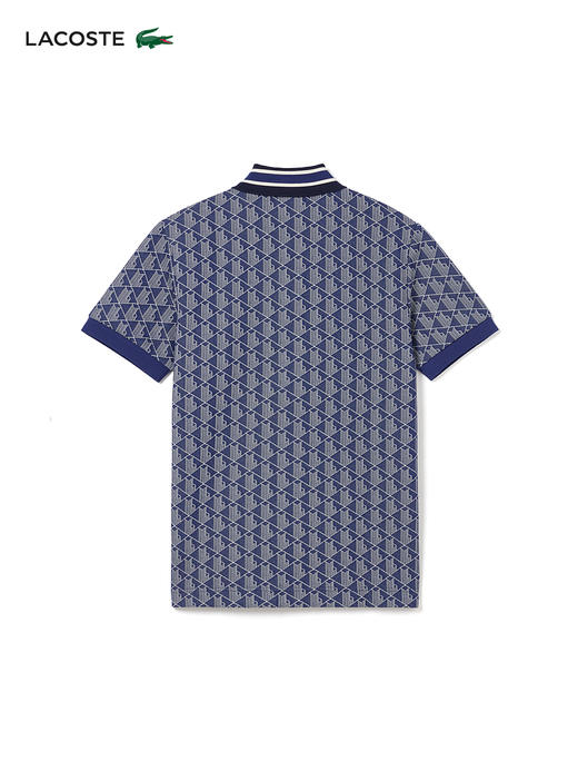 【海南专供价】Lacoste法国鳄鱼男士新款印花短袖POLO衫DH1417-10 商品图3