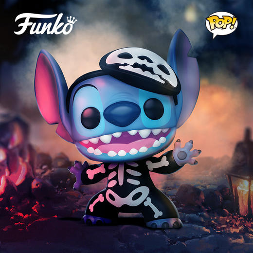 Funko POP动画迪士尼星际宝贝骷髅史迪奇限定款手办摆件 商品图2